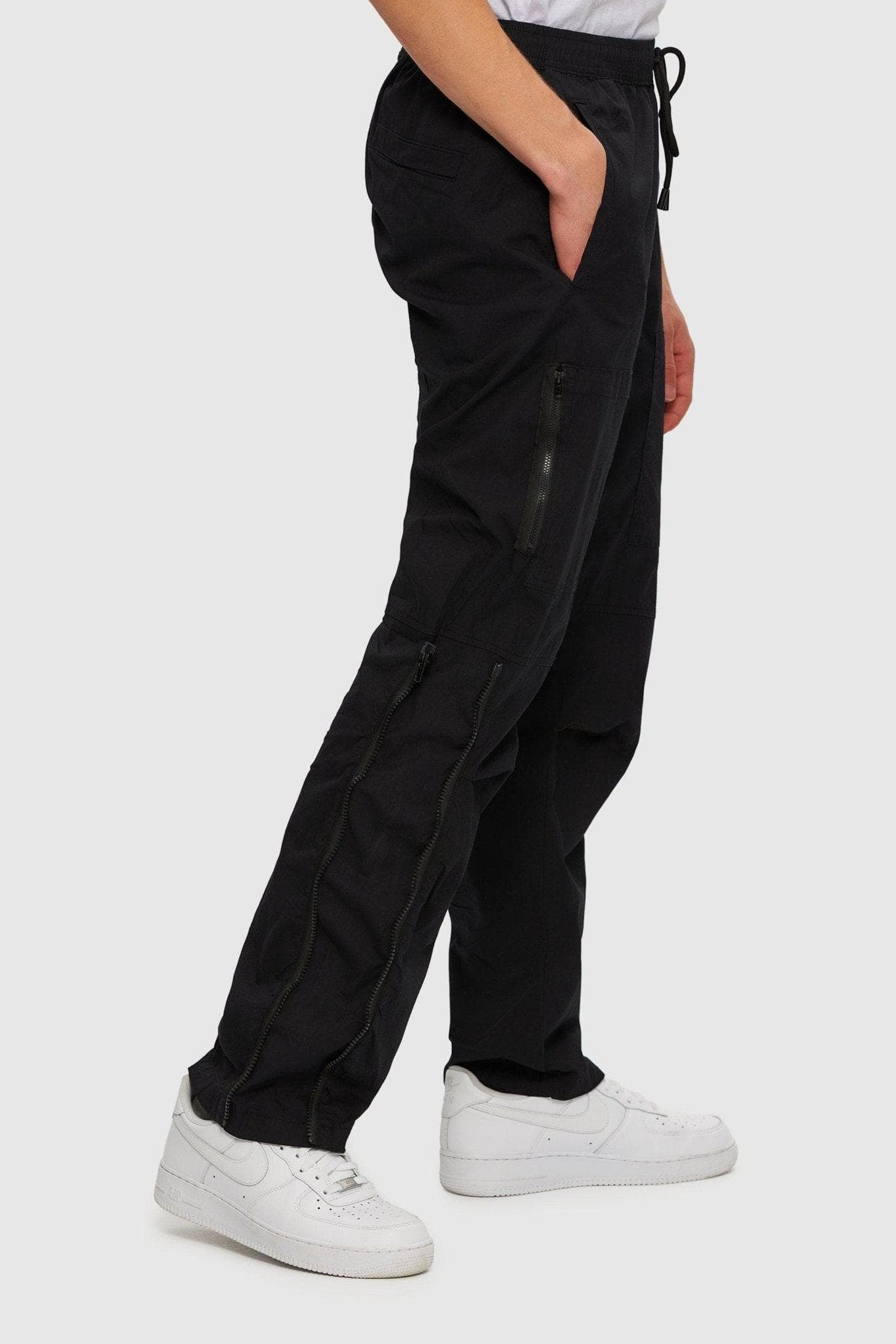 Parachute pants adjustable at the waist and ankles – Frilivin