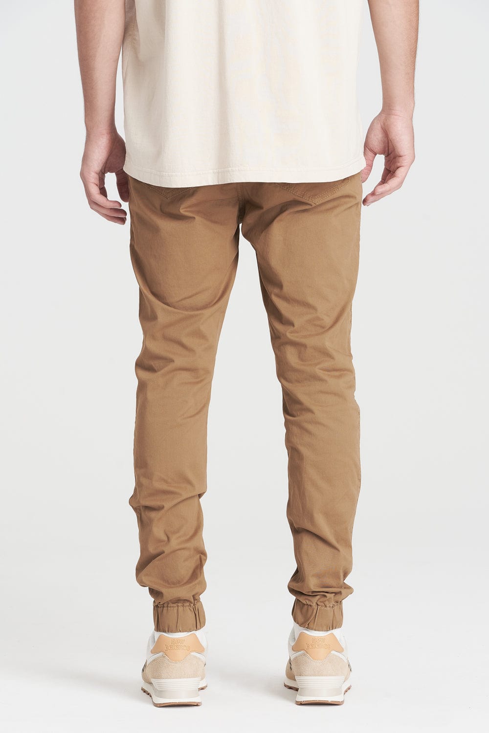 Tan jogger on sale