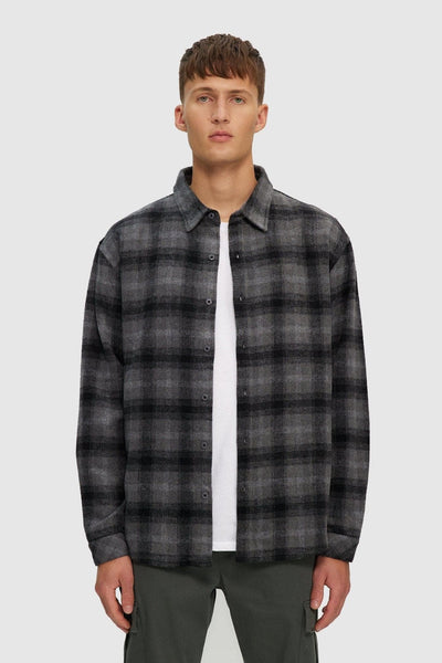 トップス Wool Fulling Flannel Shirt AURALEE / オーラリー | WOOL FULLING FLANNEL SHIRTS (メンズ