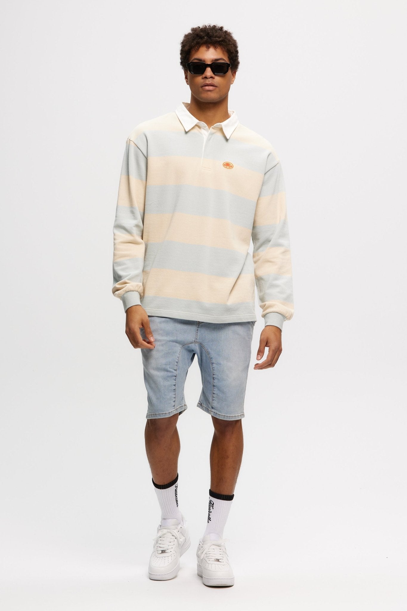 Stripe Rugby Sweatshirt