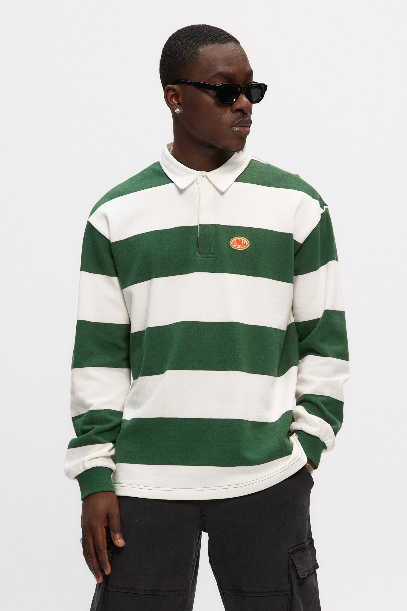 Stripe Rugby Sweatshirt