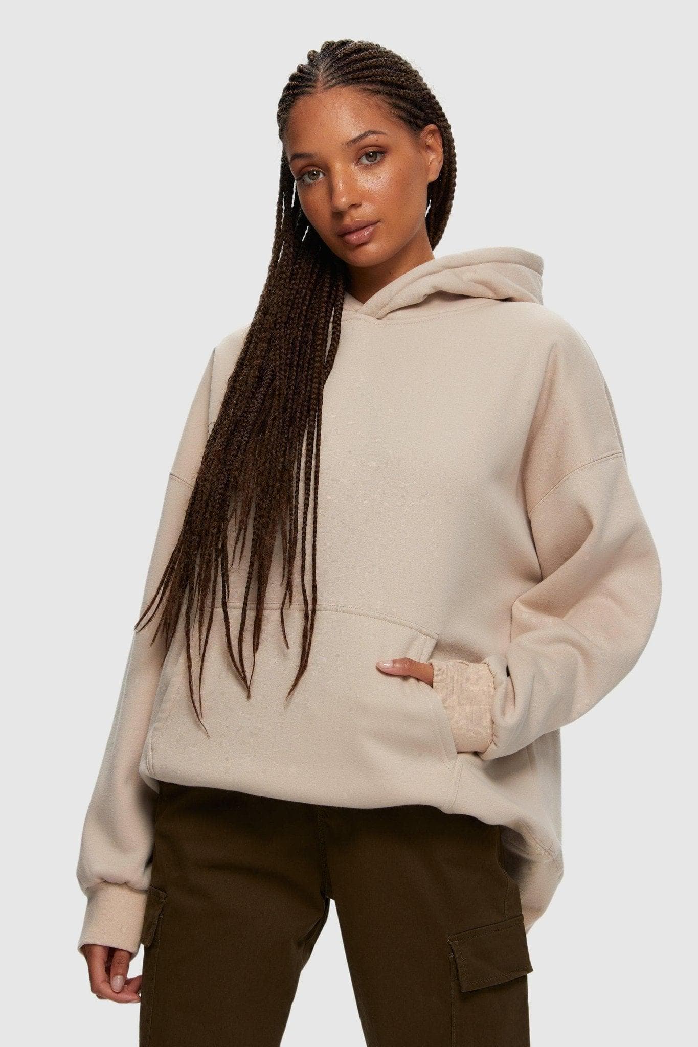 Boyfriend Hoodie Ivory Cream Kuwalla Tee