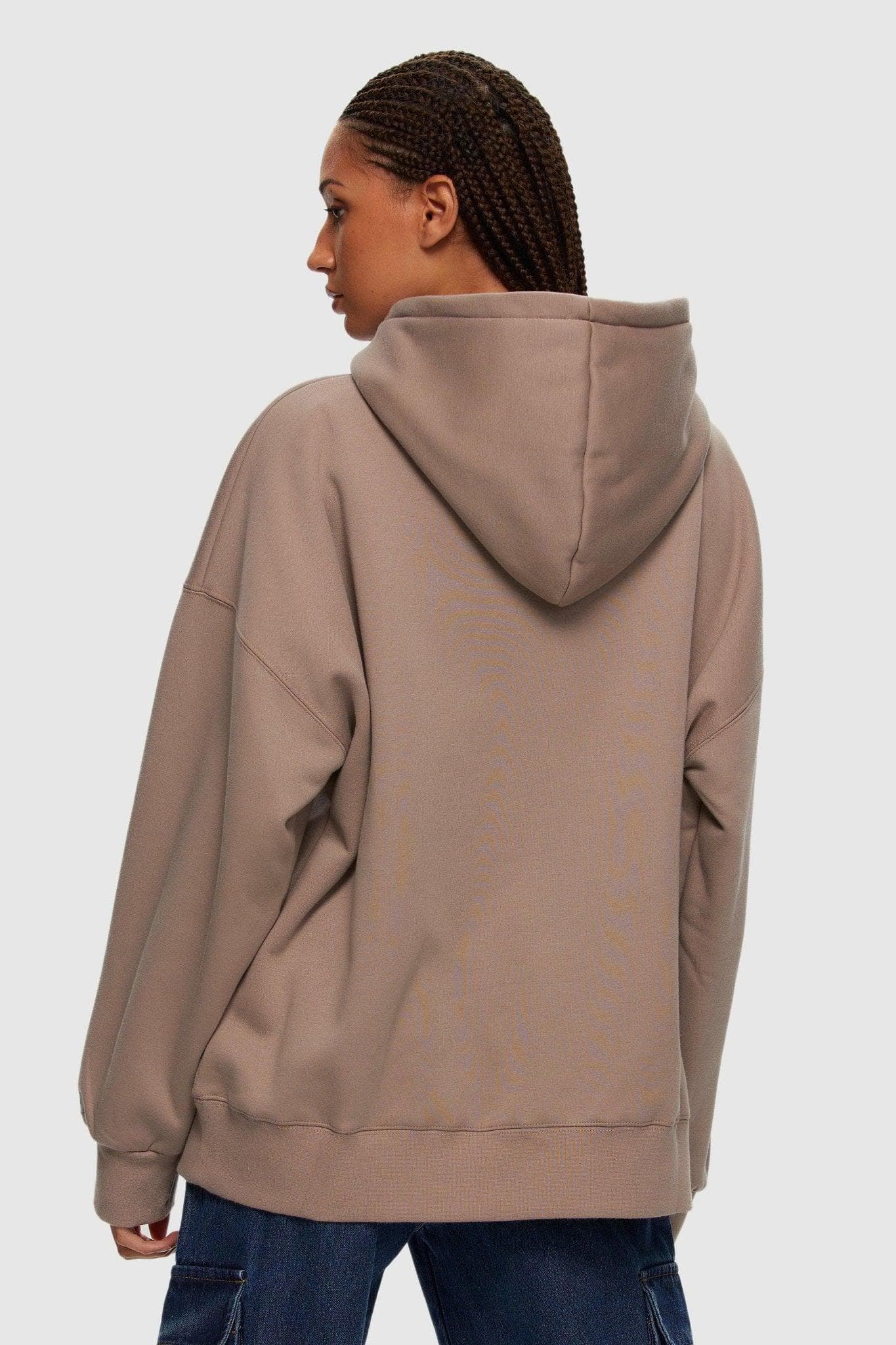 Boyfriend Hoodie Taupe Kuwalla Tee