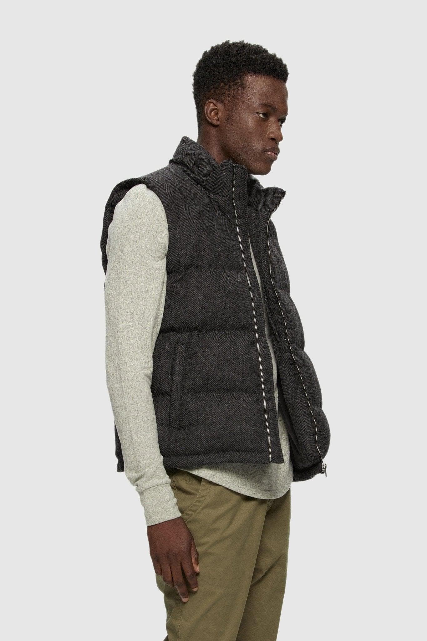 Grey bubble outlet vest