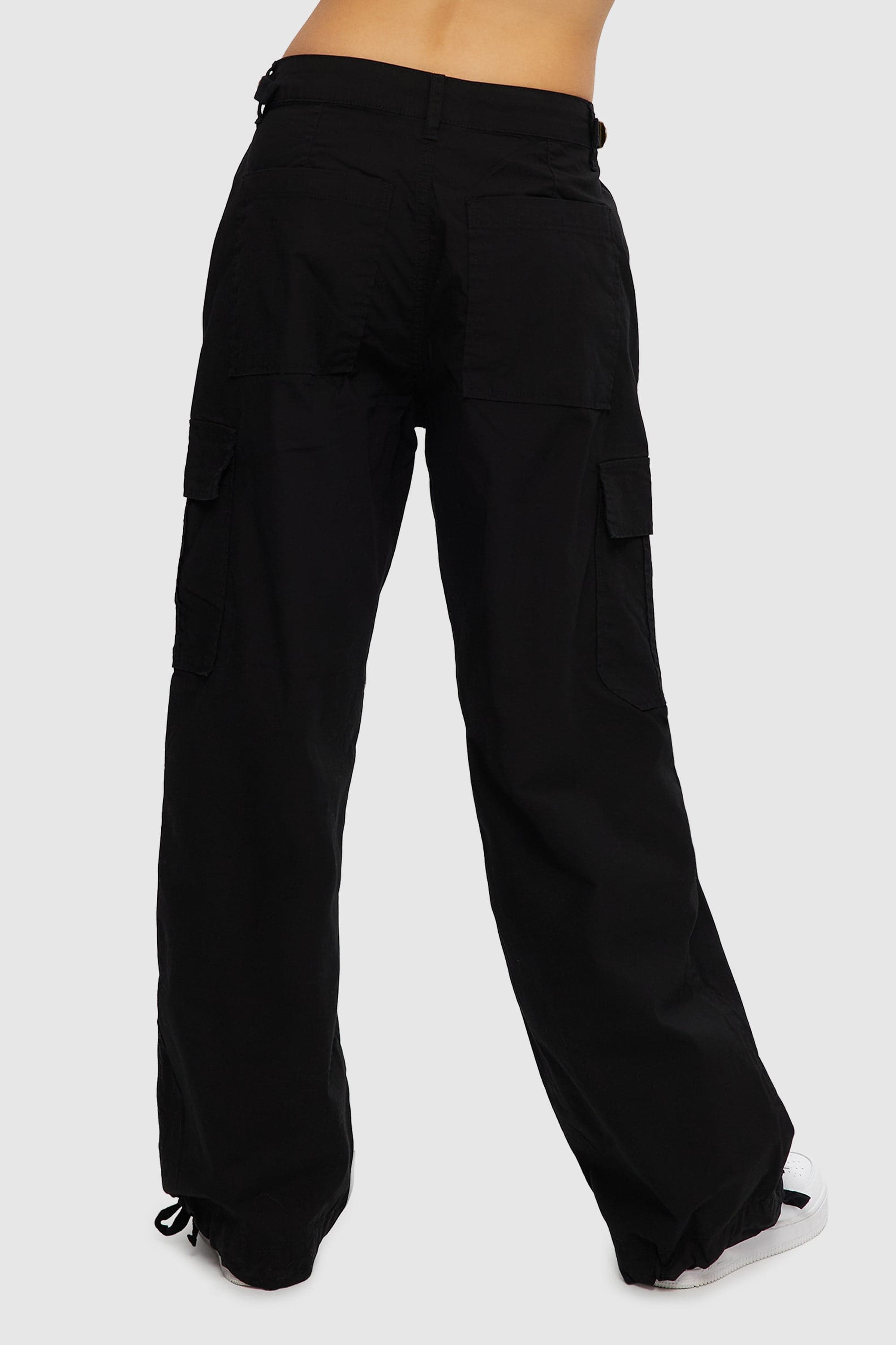 Buy Hikgo Womens Relaxed Fit Cargo Pants Bell Bottom Twill